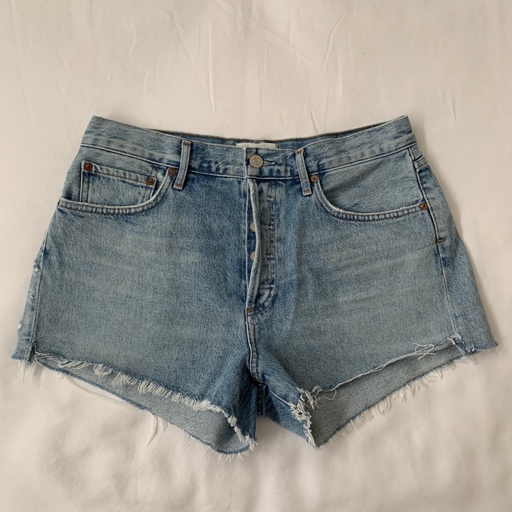 Agolde Parker Vintage Cut Off Short in Riptide 28